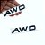 Emblema Traseiro AWD Preto para Volvo - Imagem 4