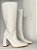 Bota Aisha Cano alto Off White - Imagem 1