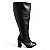 Bota Aisha Cano Alto Preto liso - Imagem 1