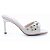Stella- Tamanco Salto Fino Off White - Imagem 1