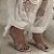 Crystal - Tamanco Salto Wedge Off White Transparente - Imagem 3