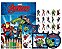 Kit 5 em 1 com DVD - Marvel - Avengers - Imagem 1