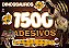 Prancheta para Colorir c/ 1500 Adesivos - Dinossauros - Imagem 1