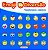 Emoji Diversão - Azul - Passatempos e Adesivos - Imagem 1