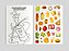 Livro de Colorir com 1001 Adesivos - Alimentos - Imagem 2