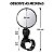 Kit 2un Espelho Retrovisor Bicicleta Bike Convexo 360º Giratório P/ Guidão Ampla Visão e Maior Segurança no Pedal - Imagem 2