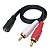 Cabo P2 Fêmea 3,5mm Para RCA Estéreo 40cm - Imagem 1