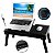 Mesa Suporte Dobrável para Notebook com Cooler, 4 Portas USB, Lâmpada LED, Mouse Pad, Porta Objetos, Ajuste de Altura e Inclinação, Ideal para Cama, Sofá ou Escritório - Imagem 1