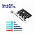 Placa Expansão PCI Express PCIe X1 X4 X8 X16 p/ USB 3.0 4 portas Adaptador Hub Controlador - Imagem 4