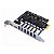 Placa Expansão PCI Express PCIe X1 X4 X8 X16 p/ USB 3.2 6 portas + 2 Portas Tipo C Adaptador Hub Controlador - Imagem 1