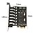 Placa Expansão PCI Express PCIe X1 X4 X8 X16 p/ USB 3.0 7 portas Adaptador Hub Controlador - Imagem 4