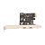 Placa Expansão PCI Express PCIe X1 X4 X8 X16 p/ USB Tipo C 3.0 2 portas Adaptador Hub Controlador - Imagem 2