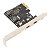 Placa Expansão PCI Express PCIe X1 X4 X8 X16 p/ USB Tipo C 3.0 2 portas Adaptador Hub Controlador - Imagem 6