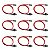 Kit 9x Cabo Botão Power SW Reset On Off Interruptor Para Ligar Gabinete PC Computador ATX Mineração - Imagem 1
