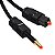 Cabo Óptico de Áudio Som Digital Mini Toslink 3,5mm SPDIF 5m 5 metros Compatível com Chromecast Alexa Macbook Mac iMac - Imagem 1