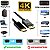 Cabo DisplayPort Para HDMI 1.8m 4K 1080P Full HD 144Hz Adaptador DP Blindado 3D - Imagem 7