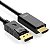 Cabo DisplayPort Para HDMI 1.8m 4K 1080P Full HD 144Hz Adaptador DP Blindado 3D - Imagem 1