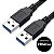 Cabo USB 3.0 5Gbps Macho x Macho 2 metros Duplo USB Blindado - Imagem 2