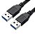 Cabo USB 3.0 5Gbps Macho x Macho 2 metros Duplo USB Blindado - Imagem 1