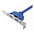Adaptador Placa Traseira USB 3.0 com 2 Portas – Conector Interno 20 Pinos para Painel Traseiro - Imagem 3