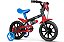 Bicicleta Infantil Nathor Aro 12 Mechanic Vermelho e Preto - Imagem 1