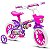 Bicicleta Infantil Nathor Aro 12 Violet Rosa e Lilás - Imagem 1