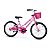 Bicicleta Nathor Aro 20 Bella Rosa C/ Cesta - Imagem 1