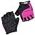 Luvas Para Ciclismo Dedo Curto Skin SS Race Gel Rosa Bike - Imagem 1