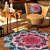 Tapete Mandala Rosa, Roxo e Azul - Imagem 1