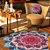 Almofada Mandala Rosa, Roxo e Azul - Imagem 4