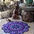 Tapete Mandalinha Roxo e Azul Turquesa - Imagem 1
