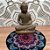 Mandalinha Decorativa Rosa, Roxo e Azul - Imagem 3