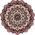 Tapete Mandala Rosa Antigo - Imagem 2