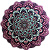 Manta Decorativa Mandala Roxo e Azul - Imagem 2