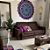 Manta Decorativa Mandala Roxo e Azul - Imagem 3