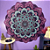Manta Decorativa Mandala Roxo e Azul - Imagem 1