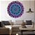 Manta Decorativa Mandala Roxo e Azul - Imagem 4