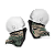 Máscara de Proteção Mar Negro Face Protection - Let's Go - Imagem 1