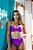 Top Bella e Tanga Hot Pant Fuchsia - Imagem 1