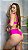 Top Tabata e Tanga Hot Pant Rosa Choque - Imagem 2