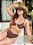 Top Balli e Tanga Hot Pant Marrom - Imagem 1