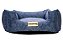 Cama Quadrada para Cachorro ou Gato Luppet Luxo Azul Petróleo Tamanho:M - Imagem 5