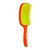 Escova de Cabelo Flex Color Cerdas Flexíveis Laranja e verde - Imagem 2