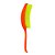 Escova de Cabelo Flex Color Cerdas Flexíveis Laranja e verde - Imagem 3