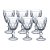 Taça para vinho ou água jogo com 6 taças de vidro 265 ml - Imagem 1