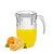 Jarra para suco ou água com 4 copos de vidro jarra de 1,3 lt - Imagem 4