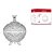 Bomboniere baleiro de vidro potiche decorativa com pé - Imagem 2