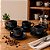 jogo com 6 xicaras de porcelana para café capacidade 90ml - Imagem 5