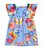 Vestido em Tecido Rayon Carmel Infantil Menina Azul - Alakazoo - Tam. 1 e 2 - Imagem 2