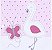 Macacão curto bebê menina - Cisne - Lilás - Petutinha - Tam. P, M, G - Imagem 2
